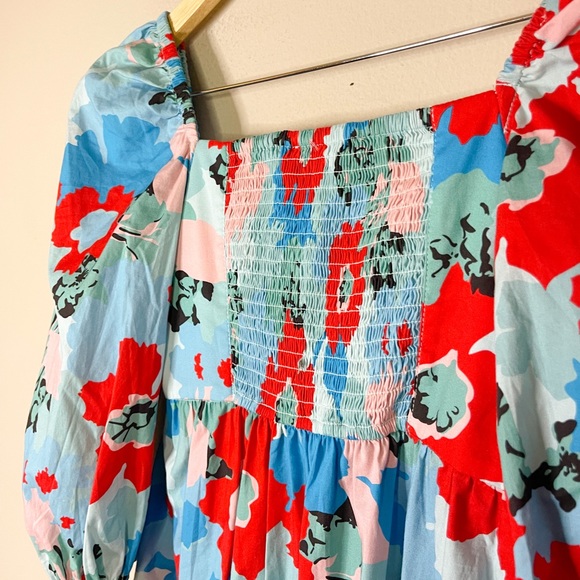 Tuckernuck | Floral Amaryllis Midi Dress Size: Medium - Picture 5 of 8